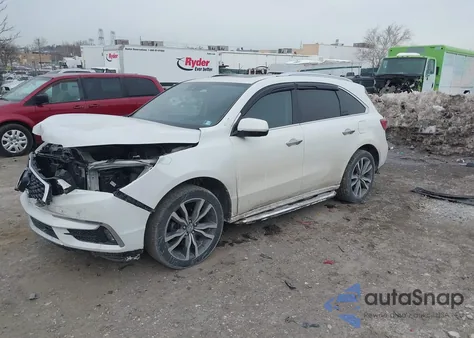 2019 Acura Mdx Advance Pkg z USA, uszkodzony, nr VIN 5J8YD4H84KL011949